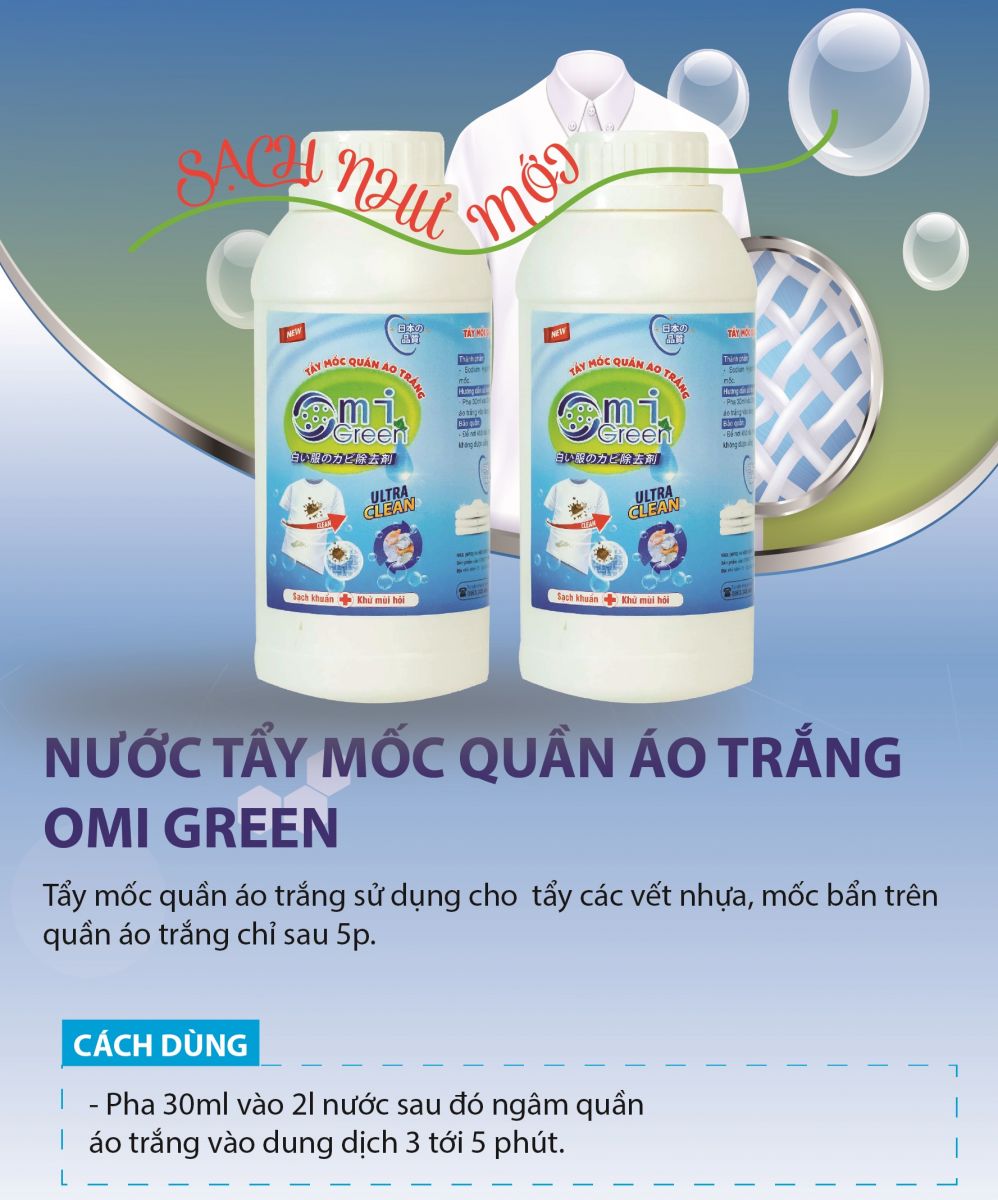 hình ảnh và hướng dẫn tẩy mốc quần áo trắng