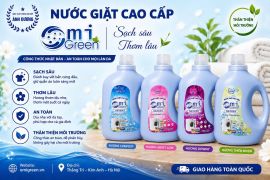 Nước Giặt Công Nghiệp Giá Tốt OMIGREEN – Giải Pháp Giặt Sạch Toàn Diện Cho Tiệm Giặt, Khách Sạn Và Doanh Nghiệp