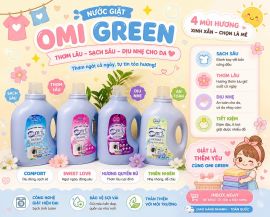 Nước Giặt Công Nghiệp Cao Cấp OMIGREEN Cho Tiệm Giặt, Khách Sạn & Bệnh Viện