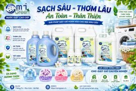 Nước Giặt Công Nghiệp Chính Hãng OMIGREEN – Sạch Sâu, Thơm Lâu, Tiết Kiệm
