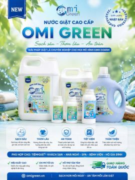 HÓA CHẤT GIẶT KHÁCH SẠN OMIGREEN – GIẢI PHÁP GIẶT SẠCH, THƠM LÂU CHO ĐỒ VẢI