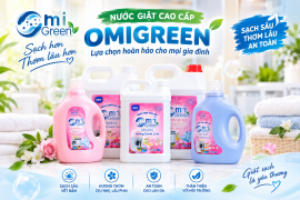 NƯỚC GIẶT OMIGREEN CHO VILLA – SẠCH SÂU, THƠM LÂU, GIỮ ĐỒ VẢI LUÔN SẠCH ĐẸP