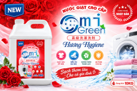 NƯỚC GIẶT OMIGREEN LƯU HƯƠNG CHO KHÁCH SẠN – GIẢI PHÁP GIẶT SẠCH, THƠM LÂU