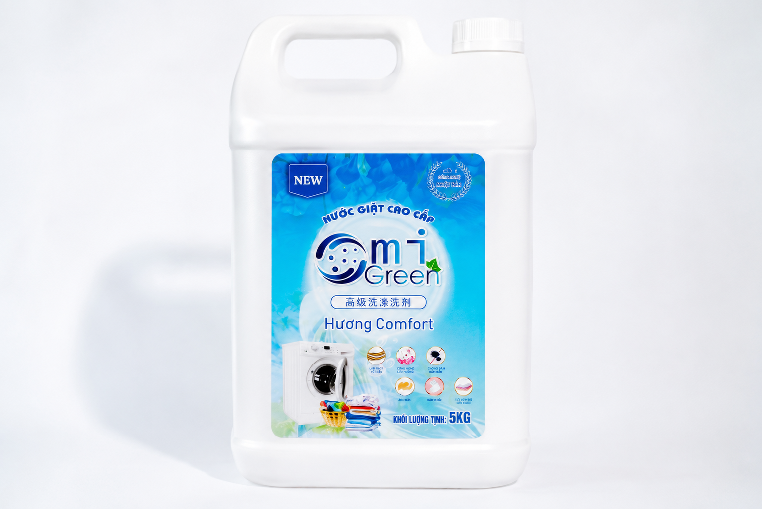 Nước giặt cao cấp Omigreen hương comfort 5L