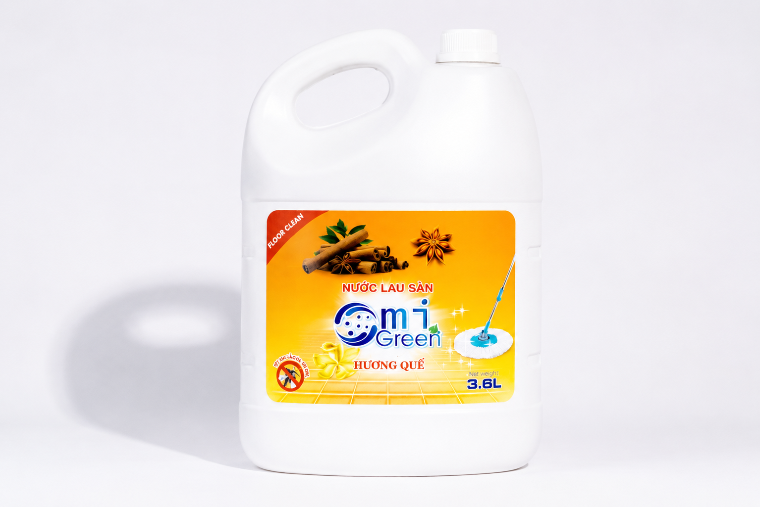 Lau sàn hương quế can 3.6L