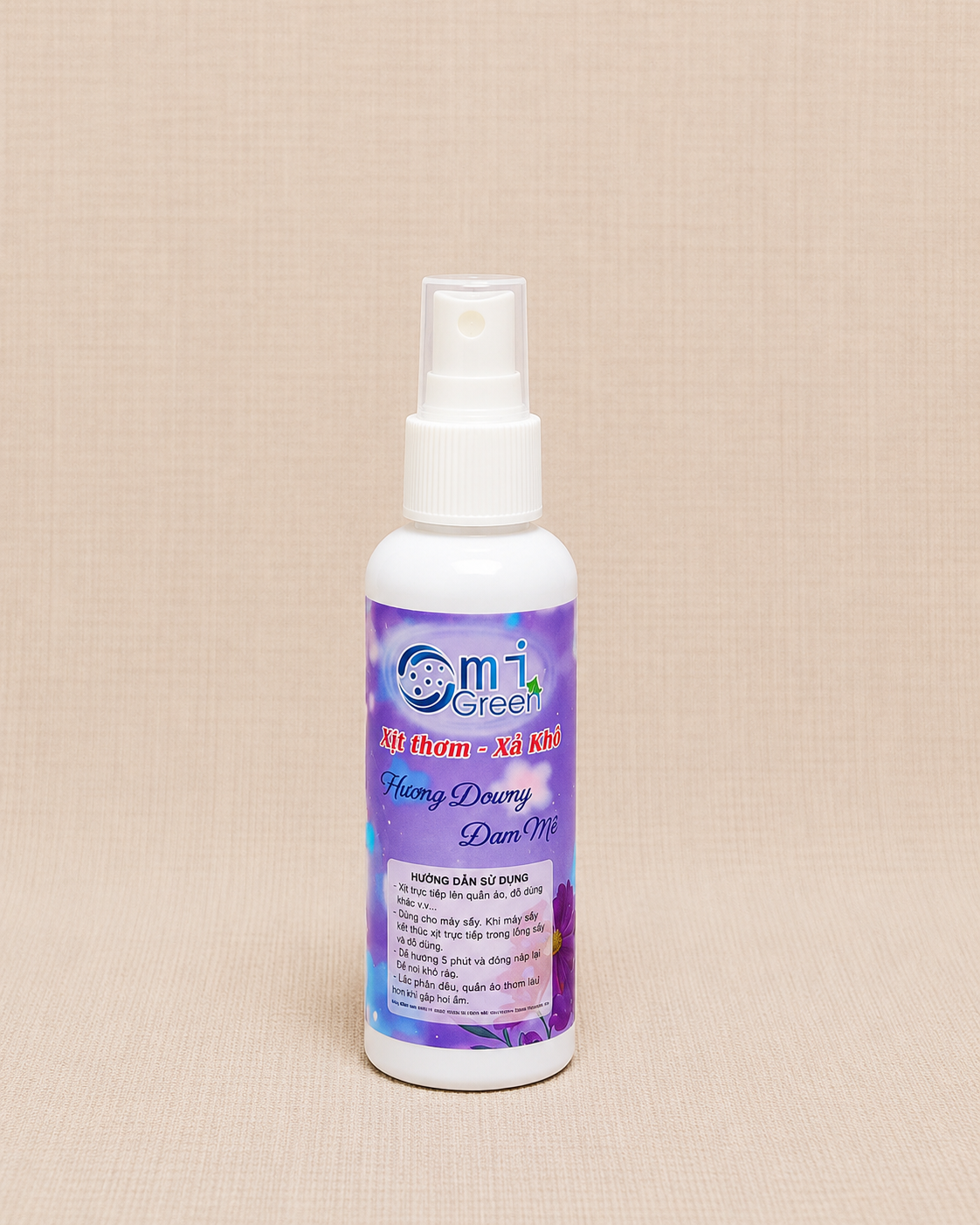 Tinh dầu xịt thơm Omigreen hương downly đam mê chai 100ml