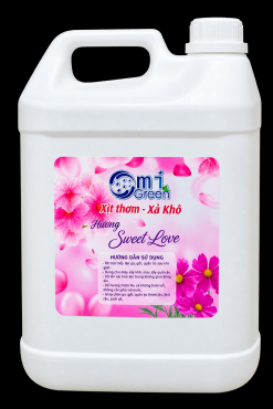 Tinh dầu xịt thơm omigreen hương Sweet love can 5L