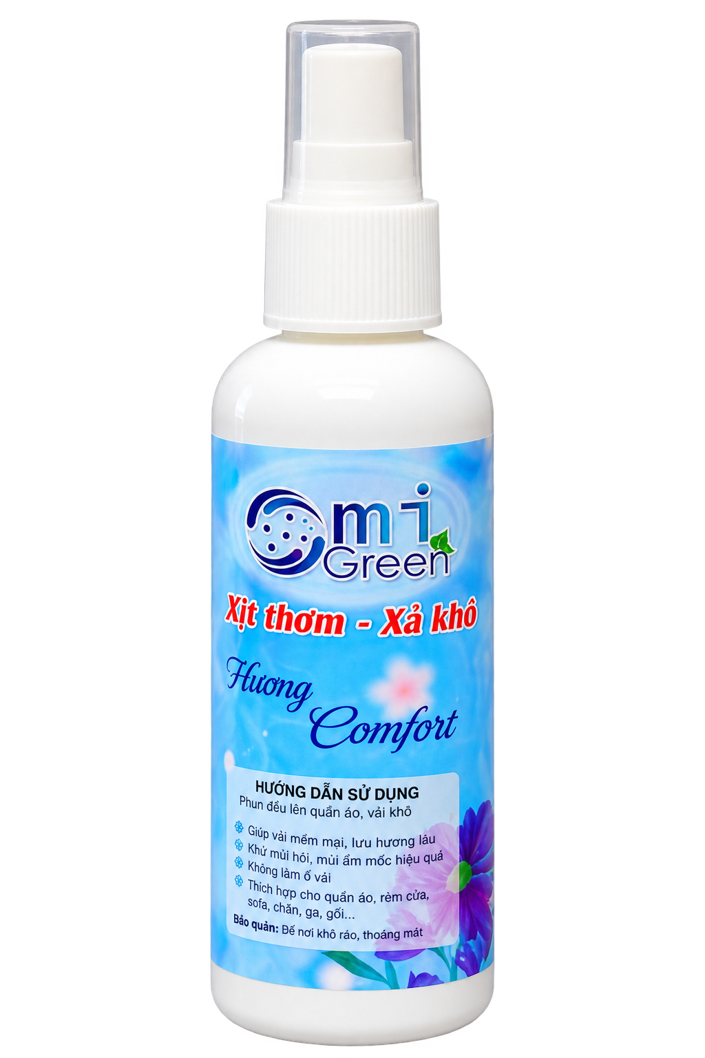 Tinh dầu xịt thơm Omigreen hương comfort chai 100ml