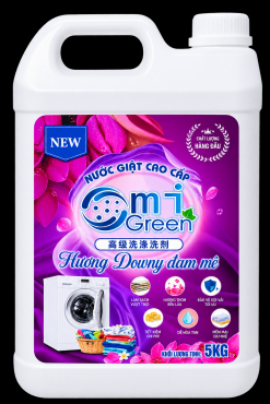 Nước giặt omigreen hương downly đam mê can 5L