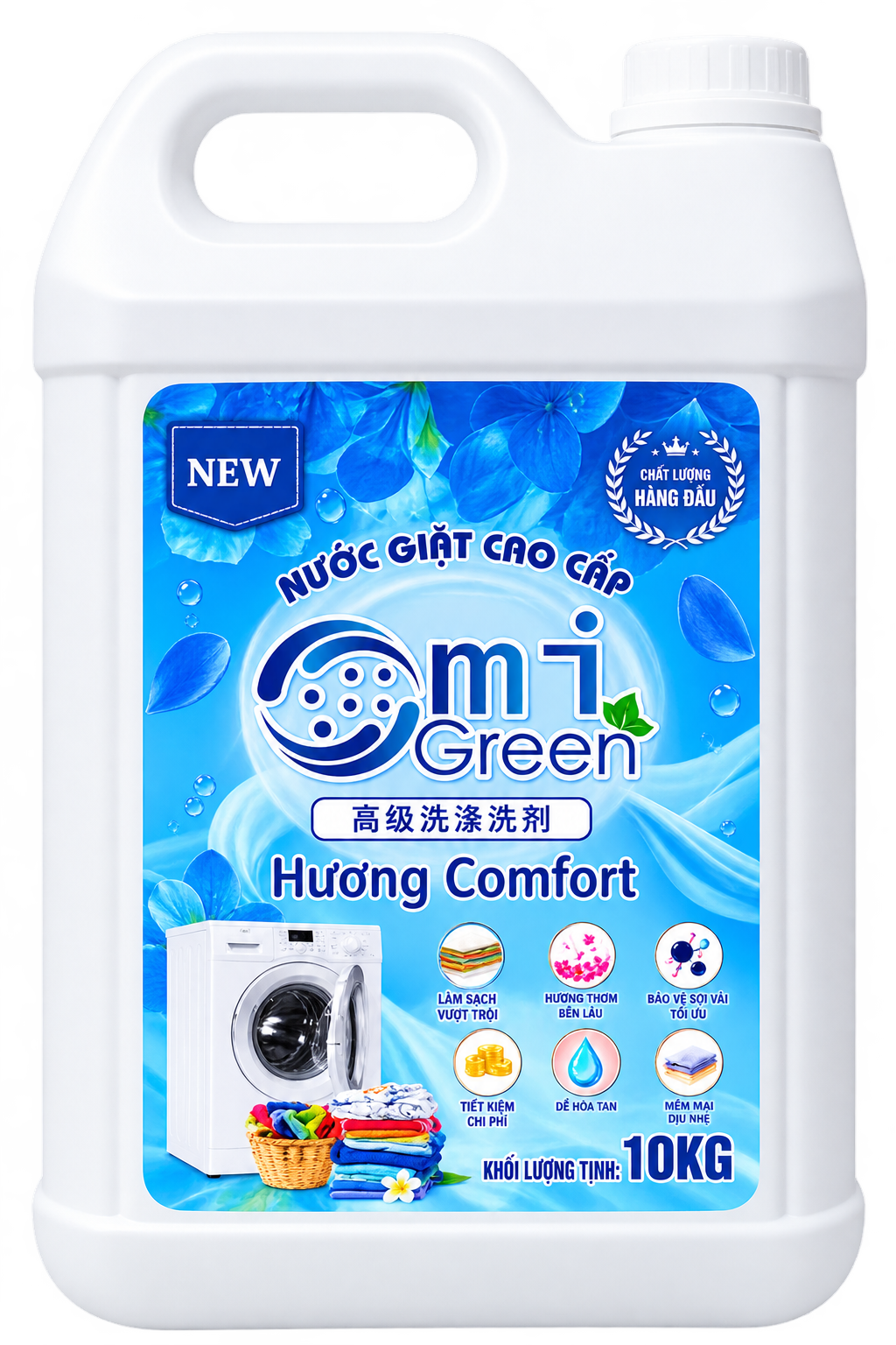 Nước giặt Omigreen hương Comfort 10L