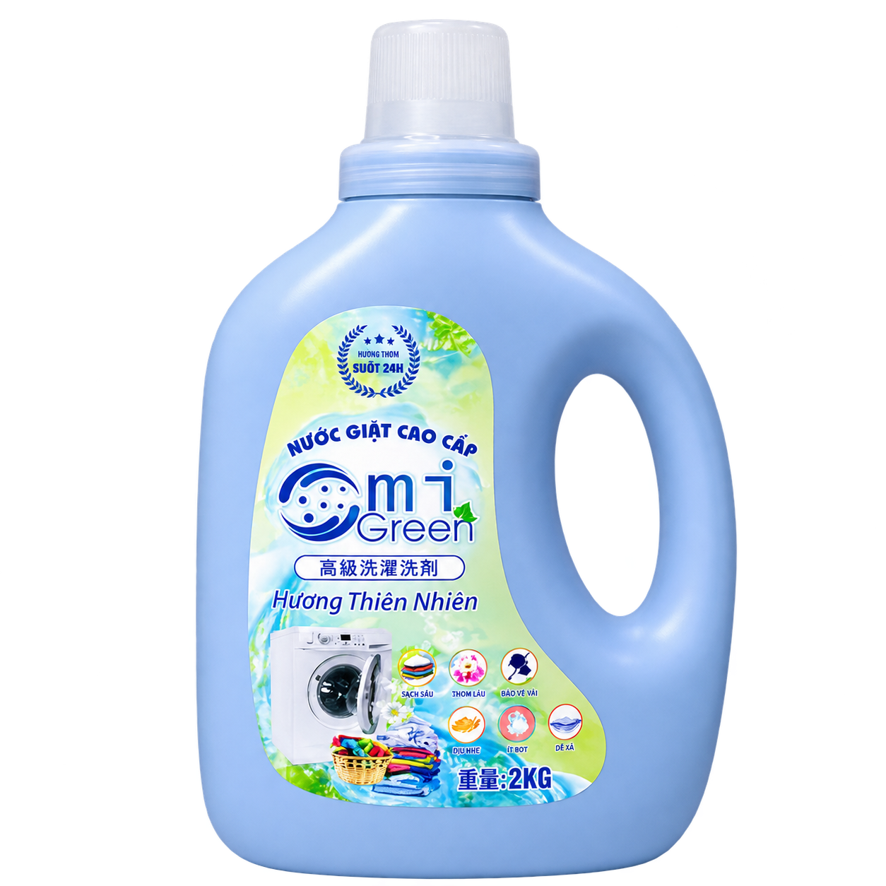 Nước giặt Omigreen hương Thiên Nhiên can 2