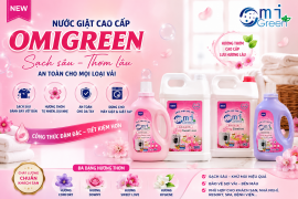 NƯỚC GIẶT OMIGREEN CHO HOMESTAY – GIẢI PHÁP GIẶT GIŨ SẠCH SÂU, THƠM LÂU