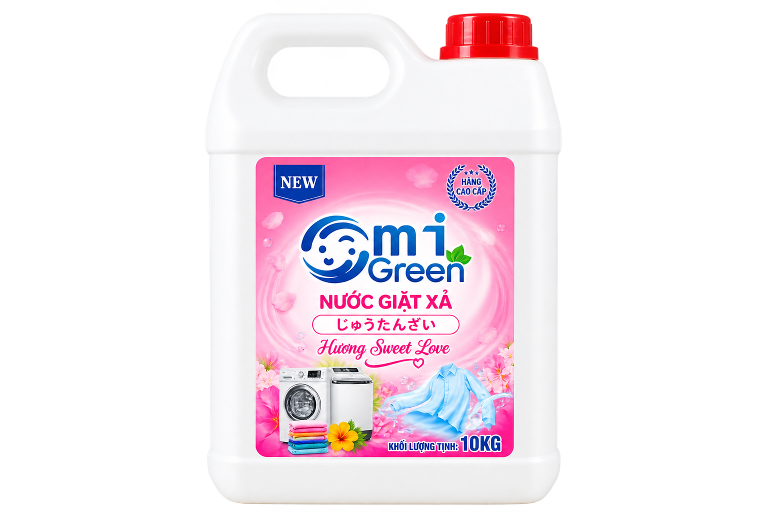 Nước xả vải hương Sweet love can 10L