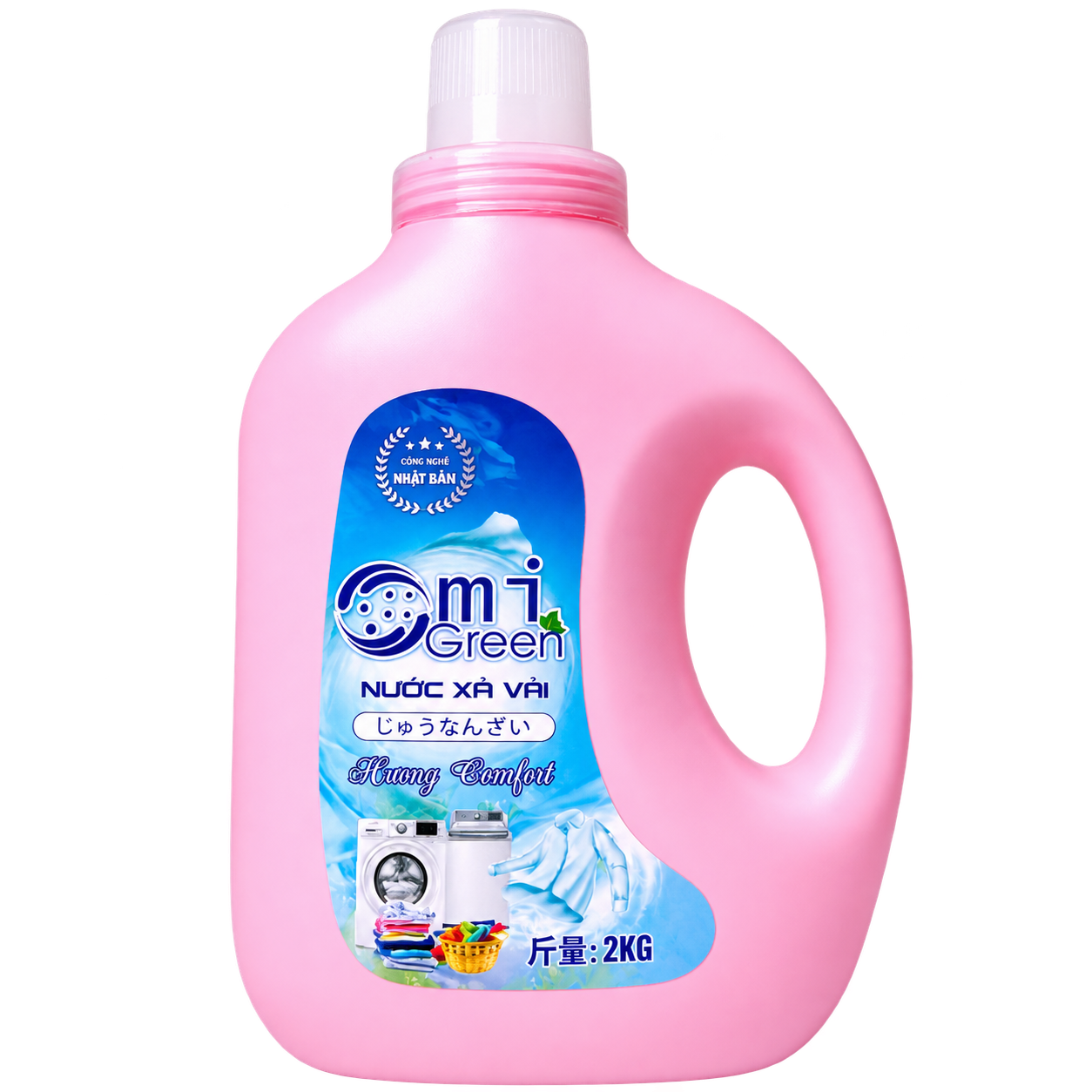Nước xả vải Omigreen hương  Comfort can 2L