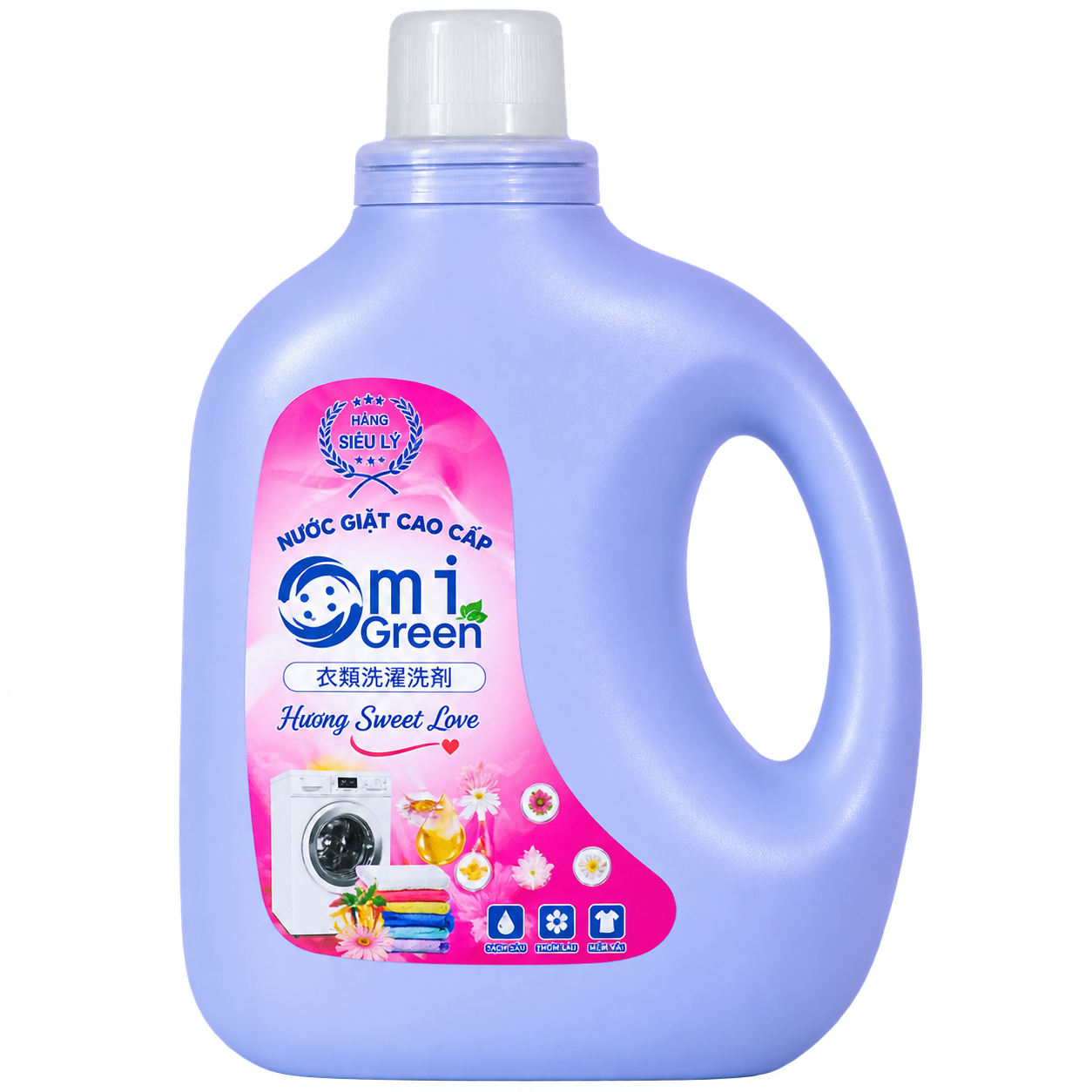 Nước giặt Omigreen hương Sweet love 