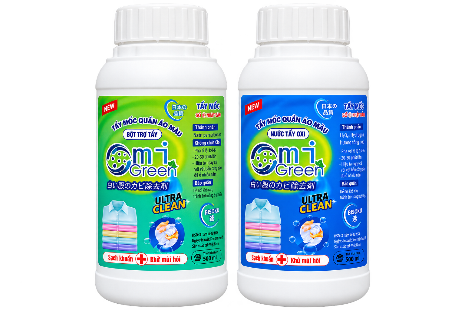 Tẩy mốc, nhựa quần áo màu