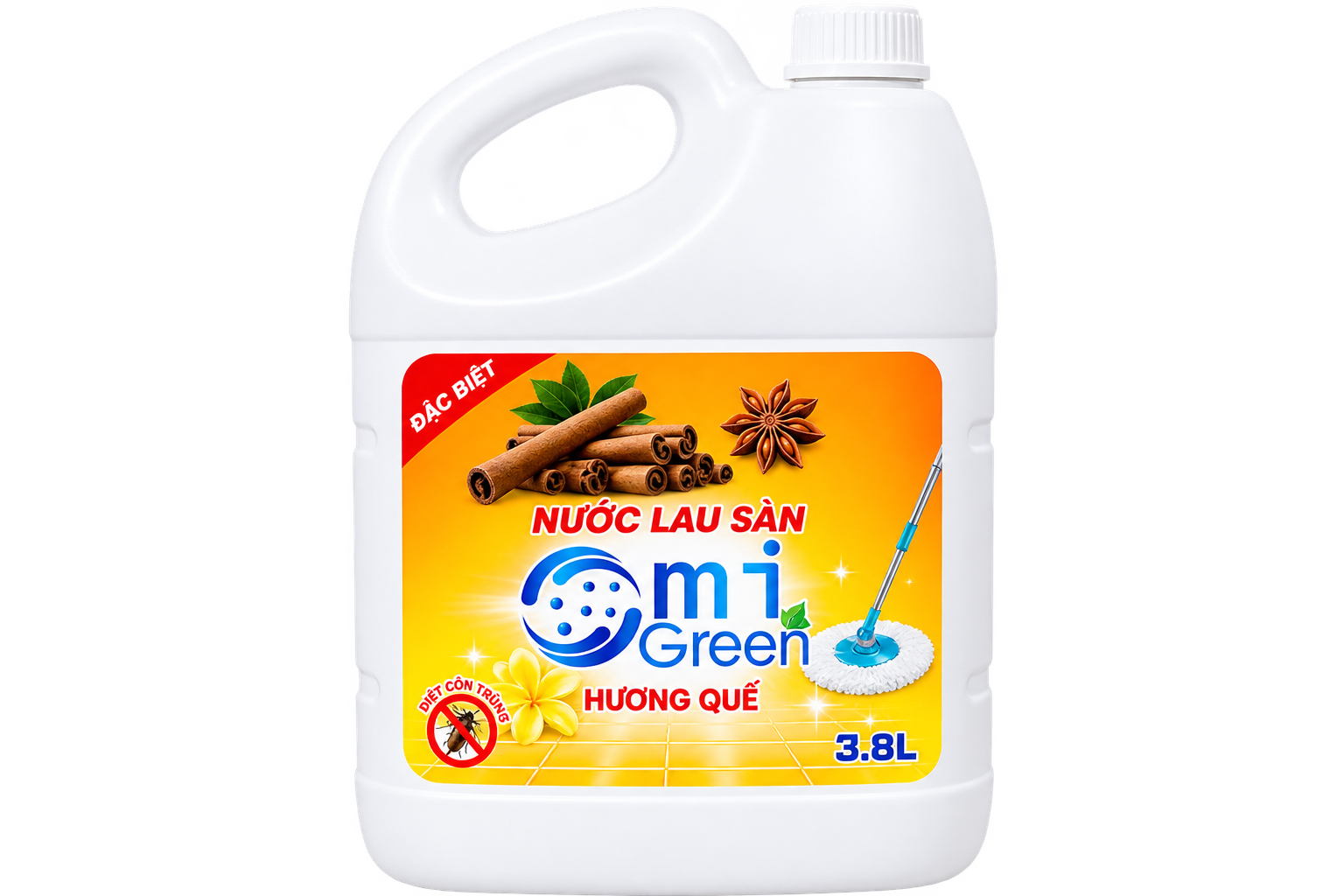 Lau sàn hương quế can 3.6L