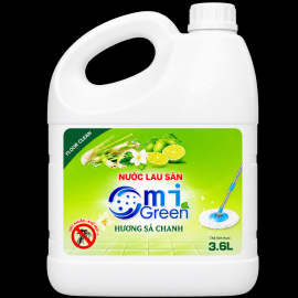 Nước lau sàn Omigreen hương chanh xả 3.6L