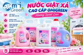NƯỚC GIẶT OMIGREEN CHO MÁY GIẶT CÔNG NGHIỆP 20KG 