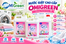 HÓA CHẤT GIẶT LÀ OMIGREEN – GIẢI PHÁP GIẶT ĐỒ SỐ LƯỢNG LỚN TIẾT KIỆM, HIỆU QUẢ