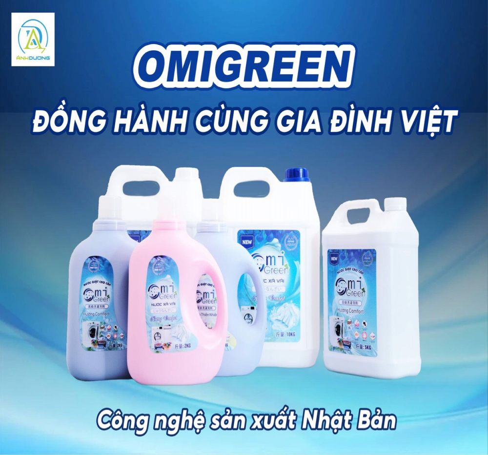 Bộ sản phẩm nước giặt công nghiệp Omigreen