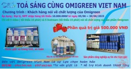 Tin khuyến mại nước giặt Omigreen 