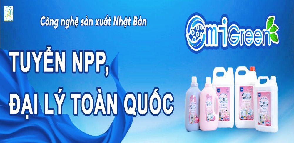 Omigreen tuyển đại lý nhà phân phối nước giặt công nghiệp