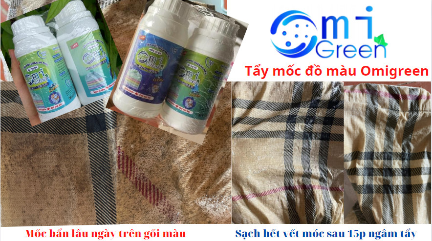 Hướng dẫn cách tẩy vết mốc bẩn trên quần áo màu Omigreen