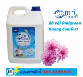 Nước xả vải Omigreen hương Comfort can 10 lít